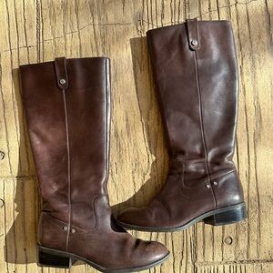 Ralph Lauren Brown leather riding boots size 6 | calf height|minor exterior wear